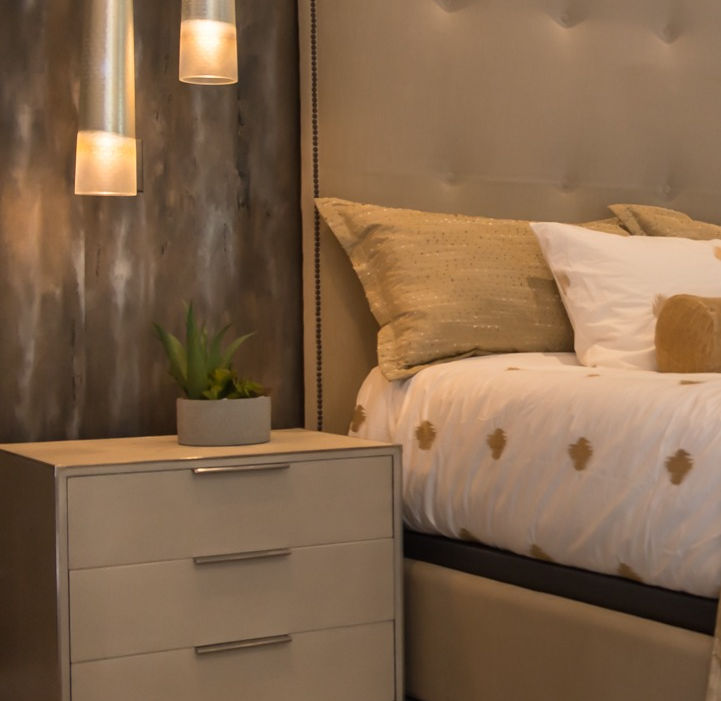Textured Bedroom Vignette